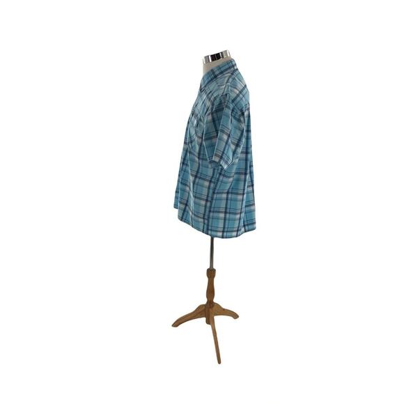 Wrangler Shirts Mens Size XL Outdoor Western Plaid Buttons Pockets Set Of 2 Tops - Picture 6 of 12